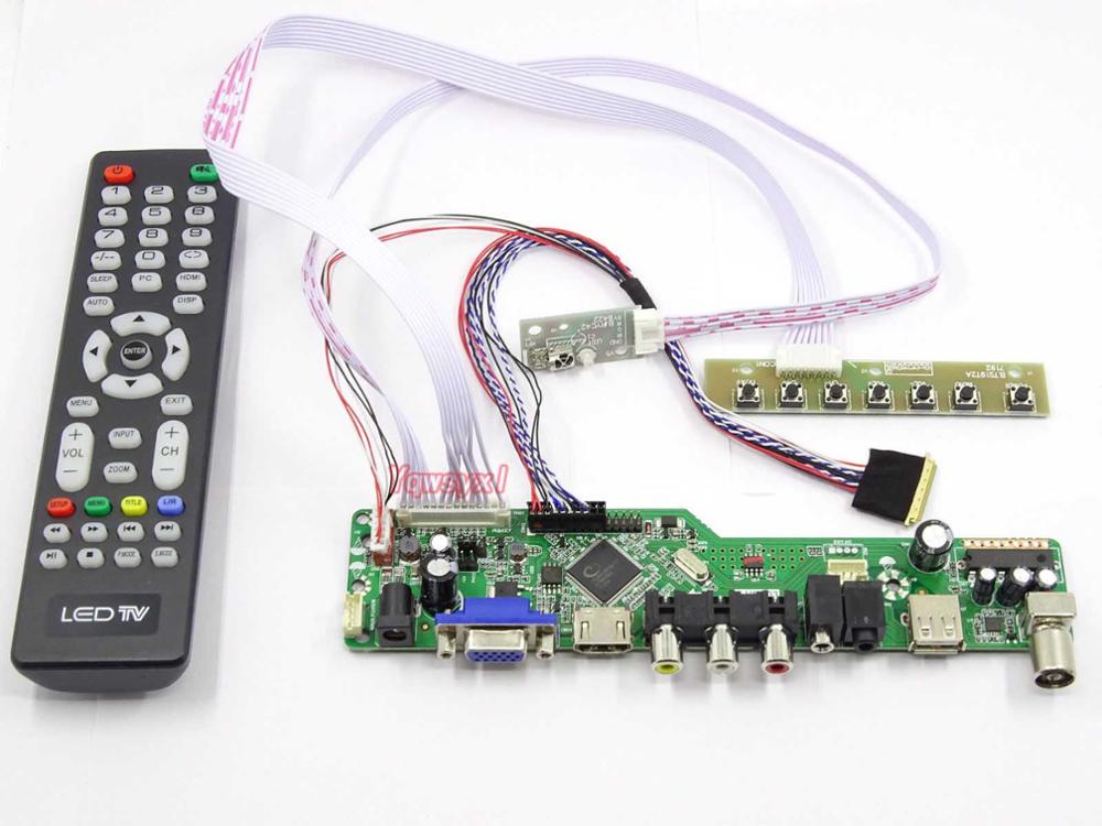 LCD  Controller board lvds Kit for LED Panel B133XW03 V.4 V4 HDMI DVI VGA 