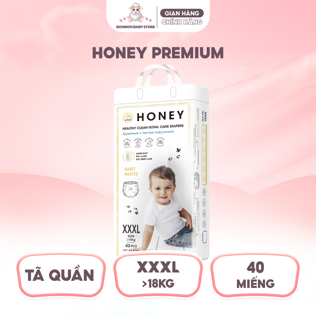 [COMBO 4] Tã Bỉm Dán/Quần Honey Premium Honey Bản Cũ Chính Hãng Đủ Size