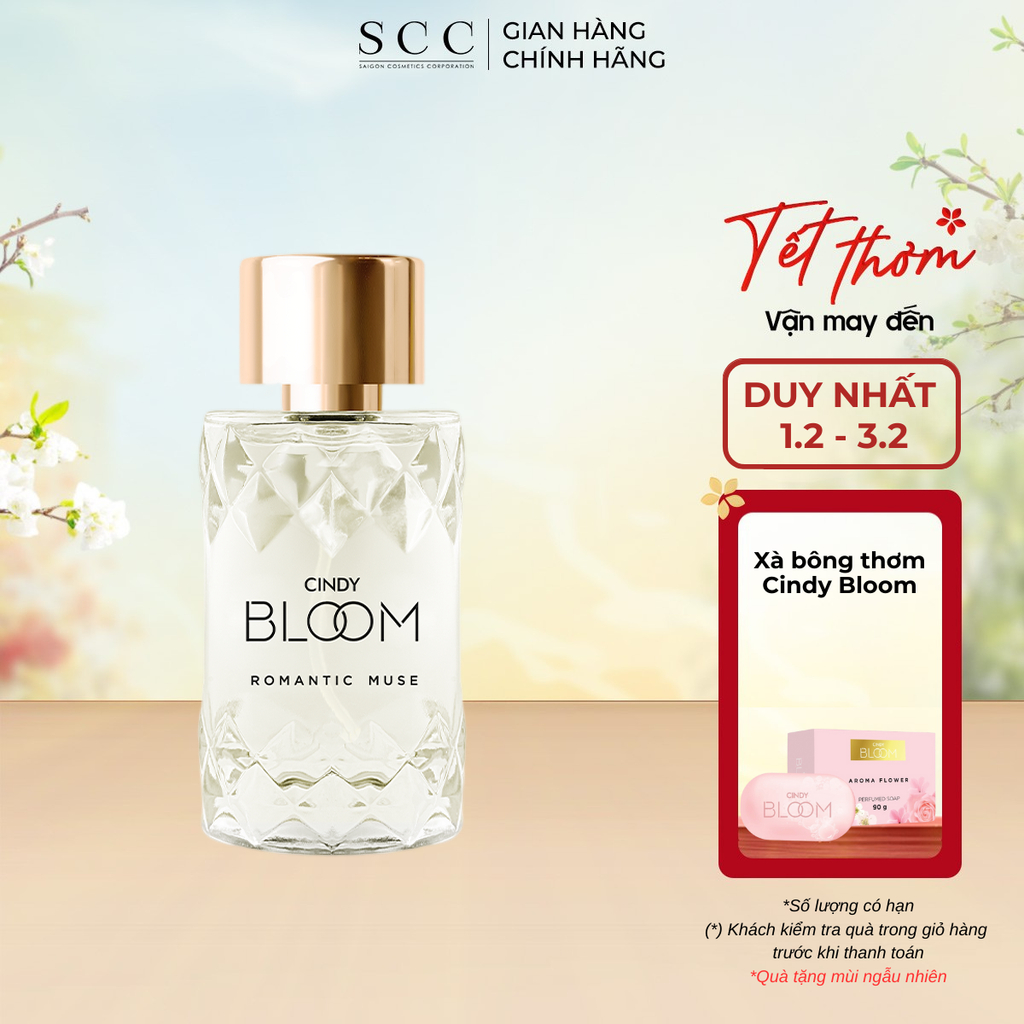 Nước Hoa Nữ Cindy Bloom Romantic Muse Hương Quyến Rũ Lãng Mạn 50ml