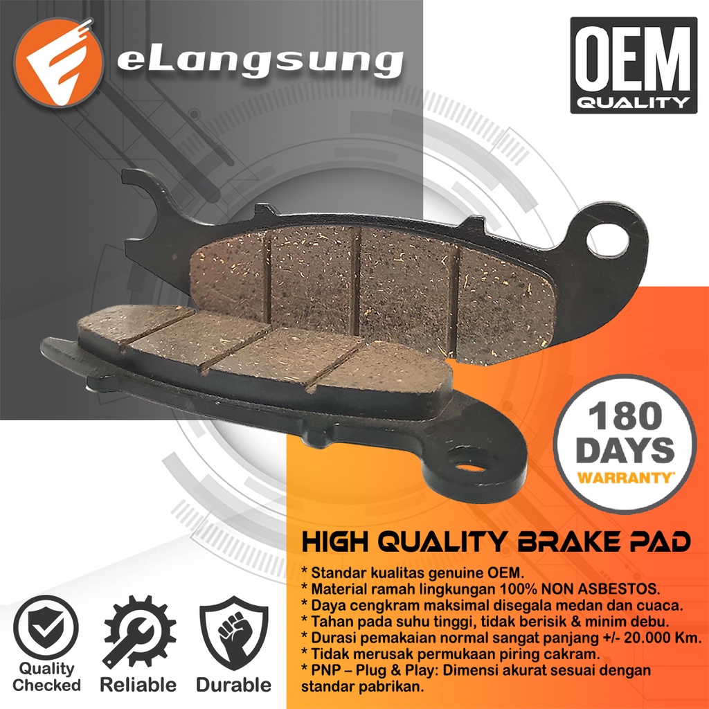 Kampas Rem Depan PCX/ADV 150/160 ABS, CRF 150/250 Bergaransi 180 Hari - eLangsung Harga 16,095 rupiah*Gratis Ongkir