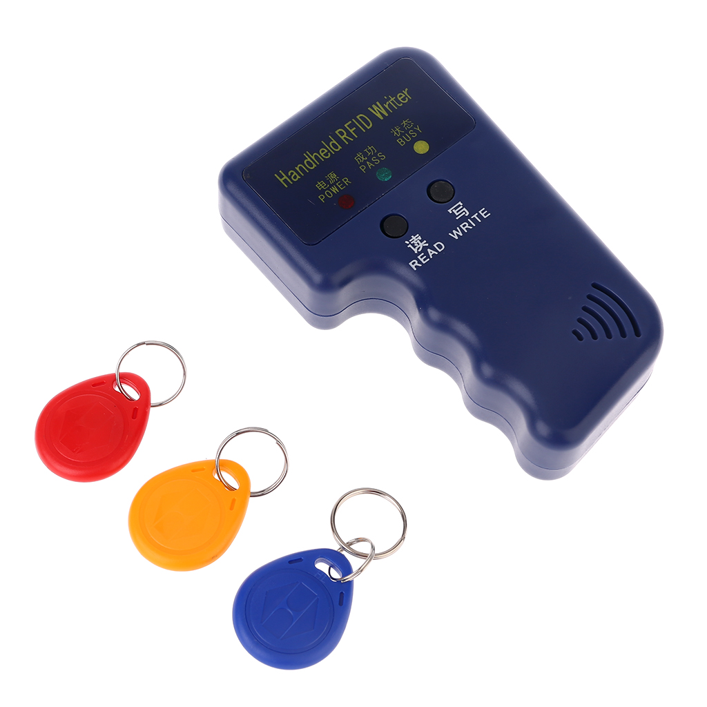 Xách tay đầu đọc thẻ ID RFID Nhà Văn/Thẻ ID RFID Máy Photocopy Đầu đọc thẻ duplicator với 3 có thể ghi thẻ kiểm soát cửa ra vào