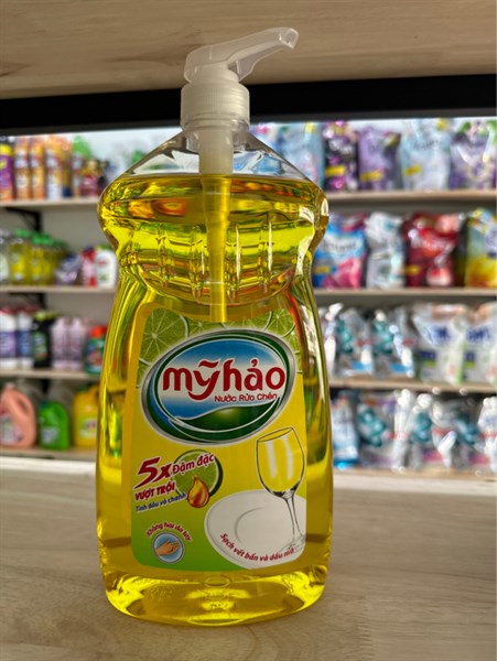 Nước rửa chén mỹ hảo 5x đậm đặc - tinh dầu vỏ chanh - 1,5 kg