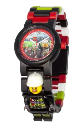 Lego City Fire Fighter Minifigure watch
