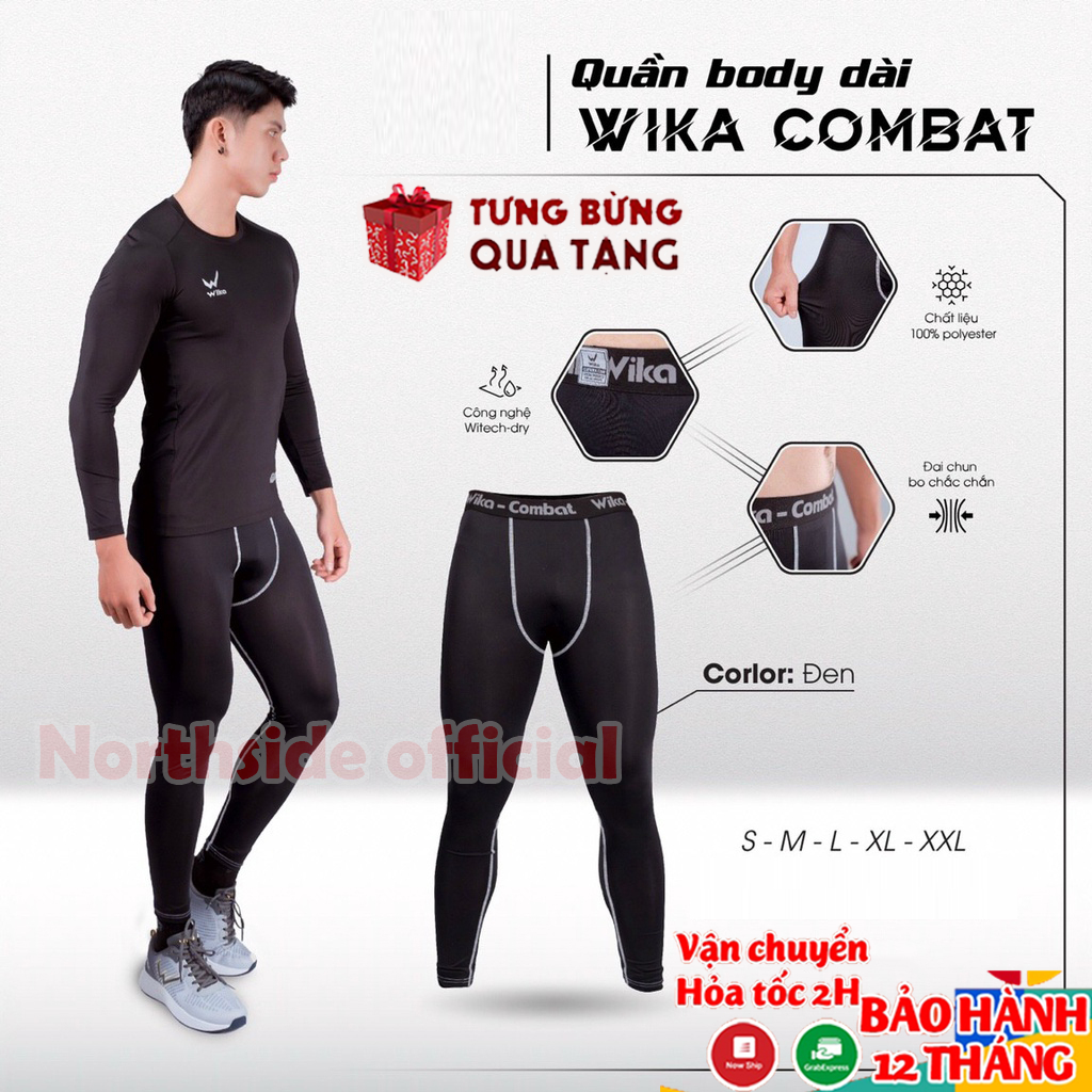 Quần Body Thể Thao Giữ Nhiệt Combat Pro Cao Cấp Co Giãn Thoải Mái Khi Vận Động, Quần Legging bó cơ đá bóng tập thể thao