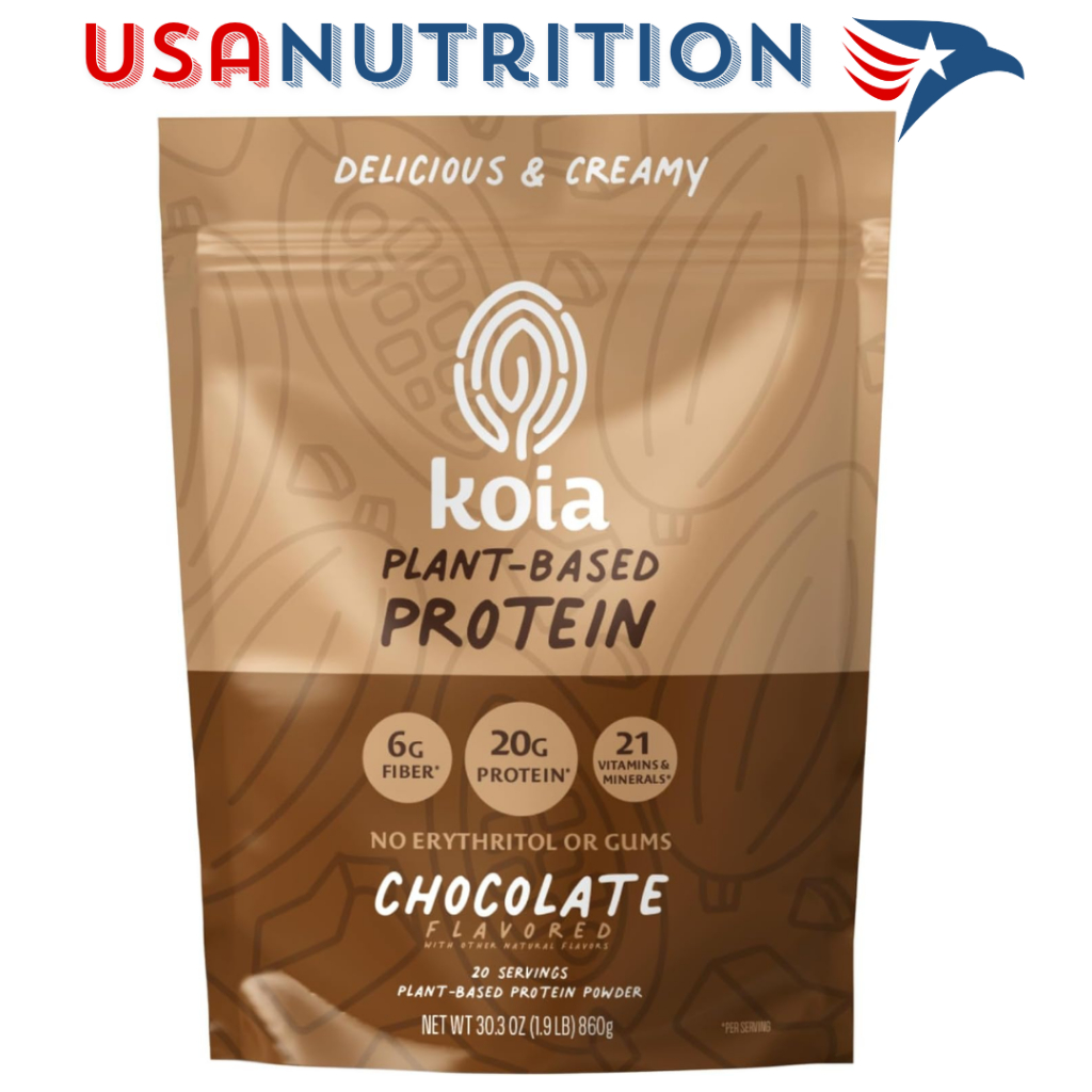 Đạm thực vật Koia Plant Protein 20g protein + 21 vitamin khoáng chất : 1.9lb 20 lần dùng