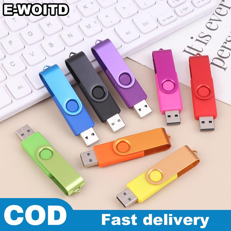 E-WOITD แฟลชไดรฟ์ USB สีความจุ64เมตรไดรฟ์ปากกาหน่วยความจำเหมาะสำหรับคอมพิวเตอร์และแล็ปท็อป ราคา 45 บาท*ส่งฟรี