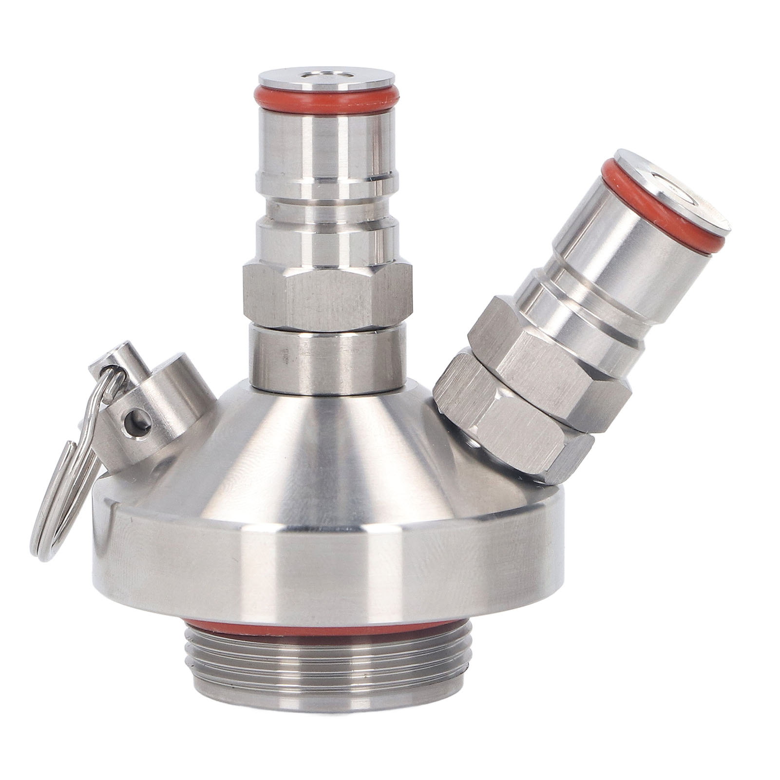Thép không gỉ Mini Bia Keg Pha phân phối với khóa bóng đôi - Lý tưởng cho việc sản xuất bia tại nhà 