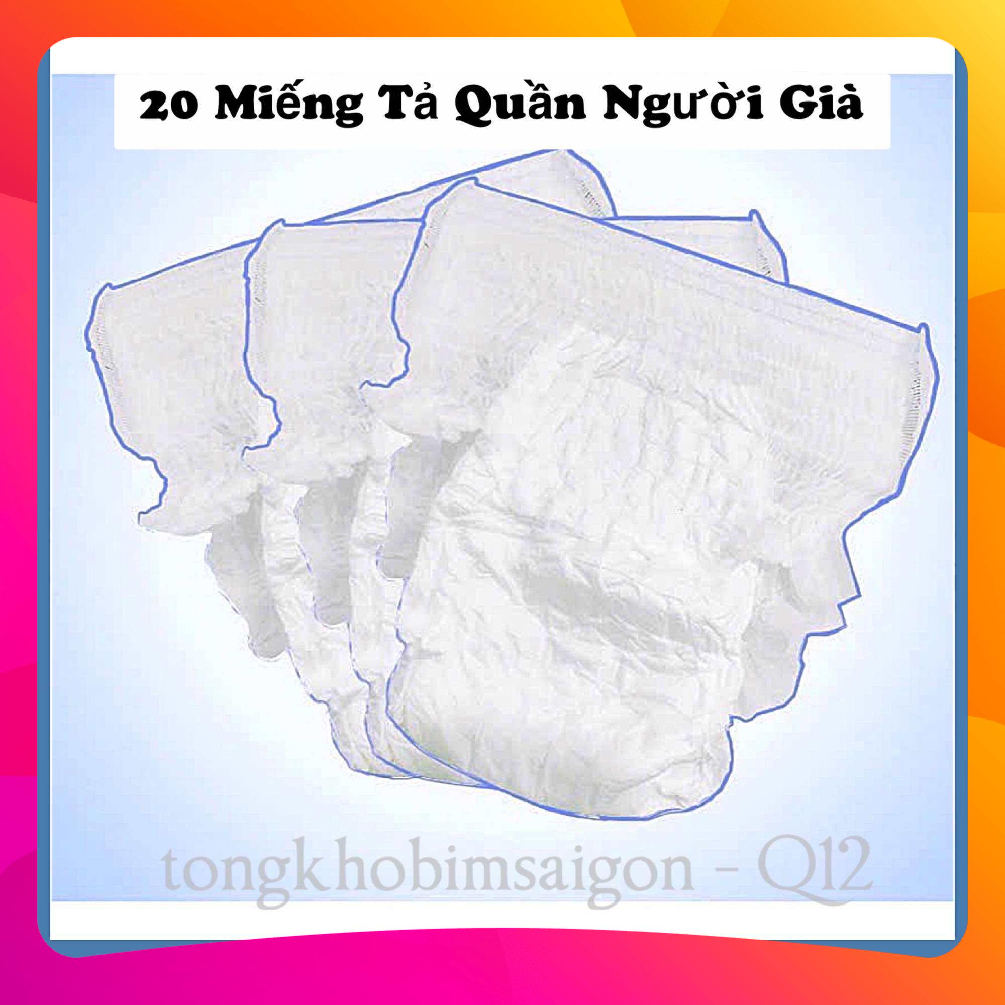 [ HCM ] TÚI 30 MIẾNG TẢ QUẦN HÀNG TRẦN CHO NGƯỜI GIÀ THẤM HÚT TỐT ĐỦ SIZE S M L XL