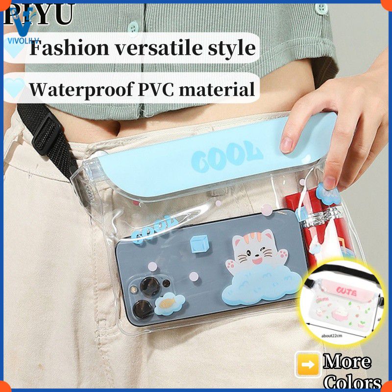 VIVOLILV 【สงกรานต์】 กระเป๋า Crossbody กันน้ำแบบใหม่ กระเป๋ากันน้ำขนาดใหญ่สำหรับโทรศัพท์มือถือ กระเป๋ากันน้ำสำหรับว่ายน้ำกลางแจ้ง กระเป๋าใส่โทรศัพท์กันน้ำสามชั้น ราคา 18 บาท*ส่งฟรี