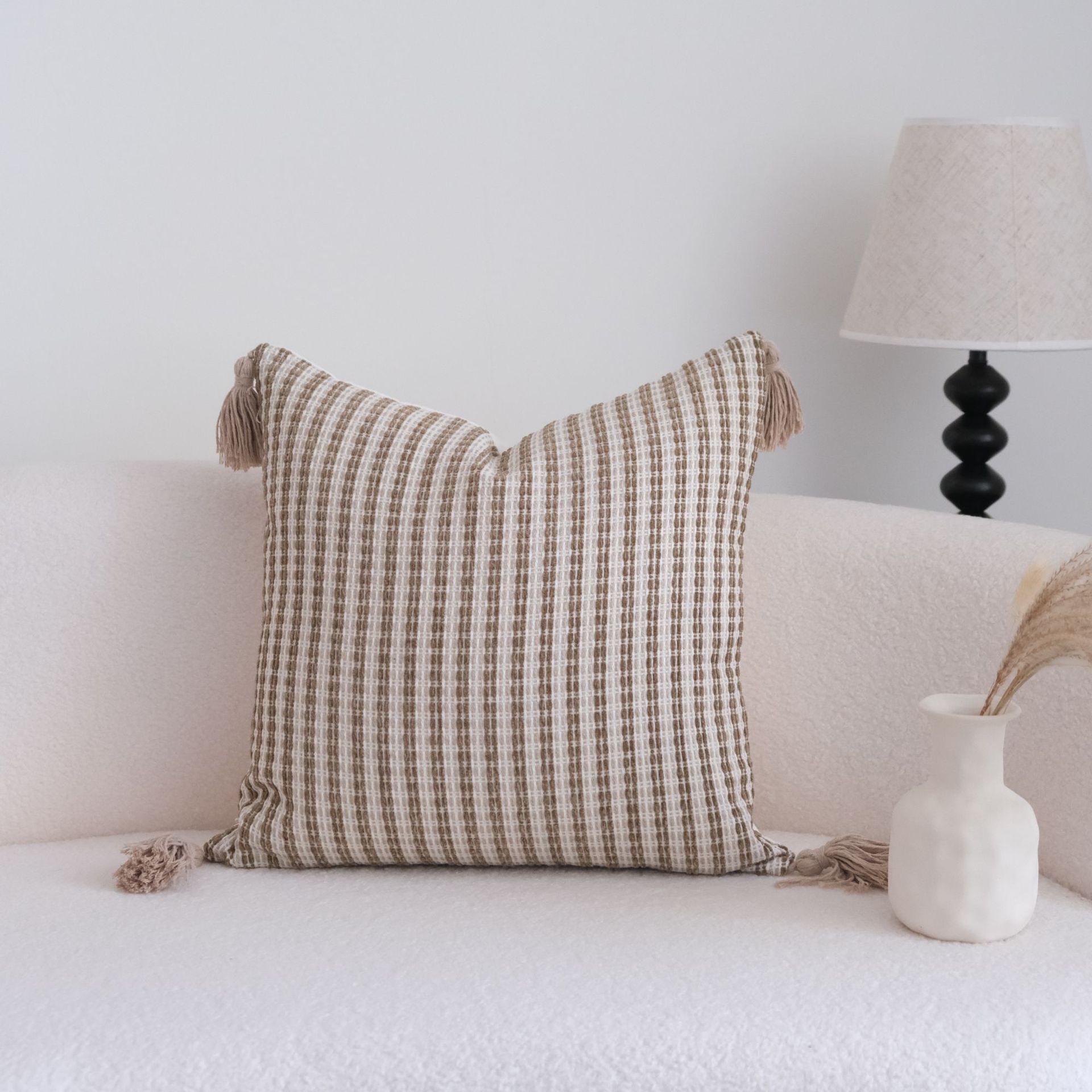 30x50cm/45x45cm/50x50cm Coffee Brown Maillard Cushion Cover Retro Geometric Jacquard Pillow Case Wabi Sabi Pillow Covers Decorative Modern Luxury Home