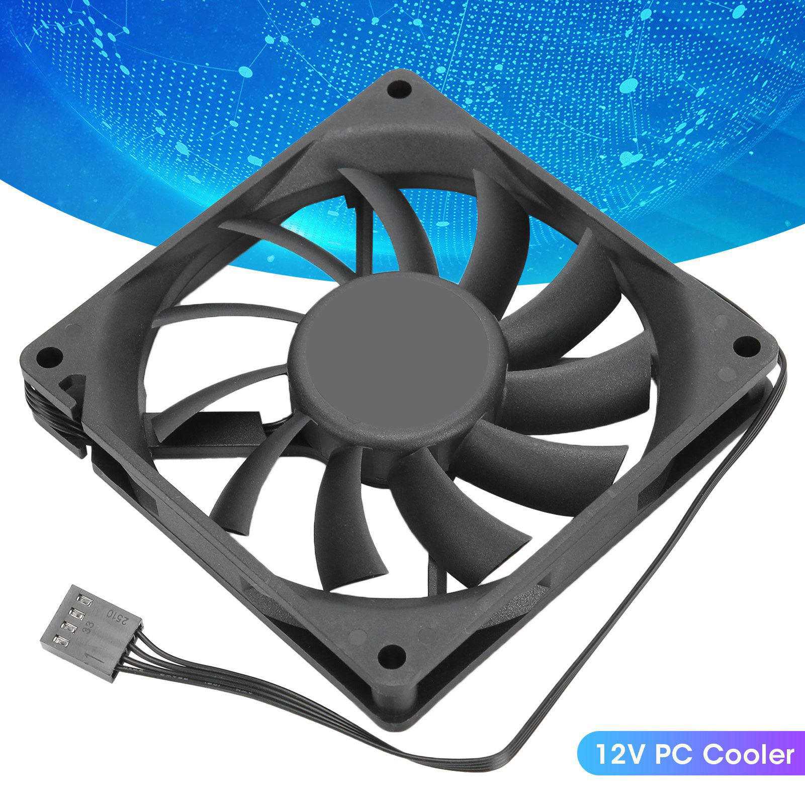 Garosa Quạt làm mát Cpu PC tản nhiệt Có thể điều chỉnh tốc độ Hig Temp Chịu được lượng không khí lớn Độ ồn thấp cho máy tính để bàn Giá 136,000 Đồng*Miễn phí vận chuyển