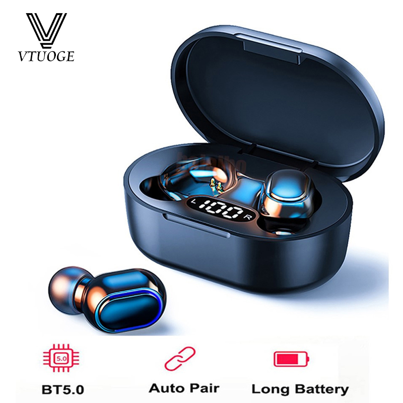Vtuoge tws tai nghe không dây bluetooth tiếng ồn hủy bỏ tai nghe với màn hình led in-ear tai nghe stereo earbuds cho Xiaomi