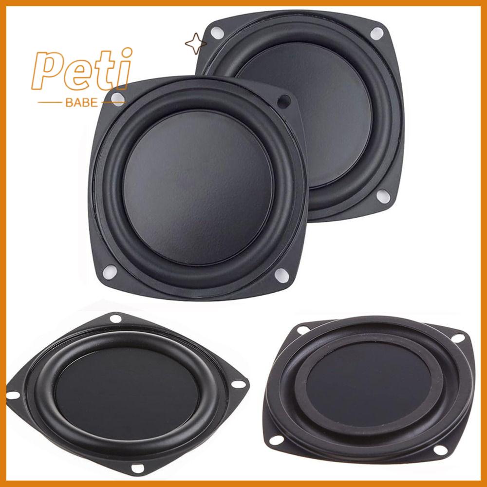 PETIBABE Phổ quát Loa trầm tản nhiệt 2/3/4 inch Đen Màng loa Tấm rung màng ngăn Loa tần số thấp