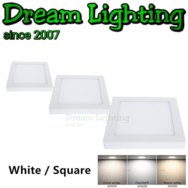 Dream Lighting✨ Aluminium LED Surface Downlight 12W 18W 24W Black White / Lampu downlight siling plaster Mounted
