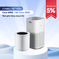 Máy Lọc Không Khí Levoit Core 600S 147m2 | Lọc bụi mịn - Đèn cảm biến chất lượng không khí - Hẹn giờ