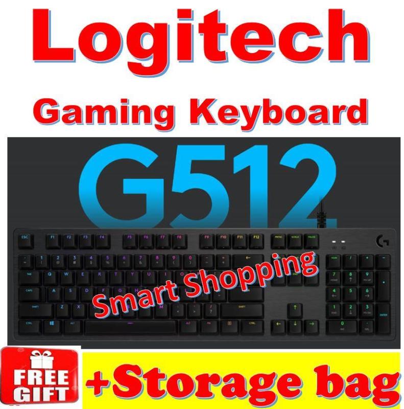 LOGITECH G512 CARBON (LINEAR/TACTILE/GX Blue) RGB MECHANICAL GAMING KEYBOARD G 512 KB Singapore