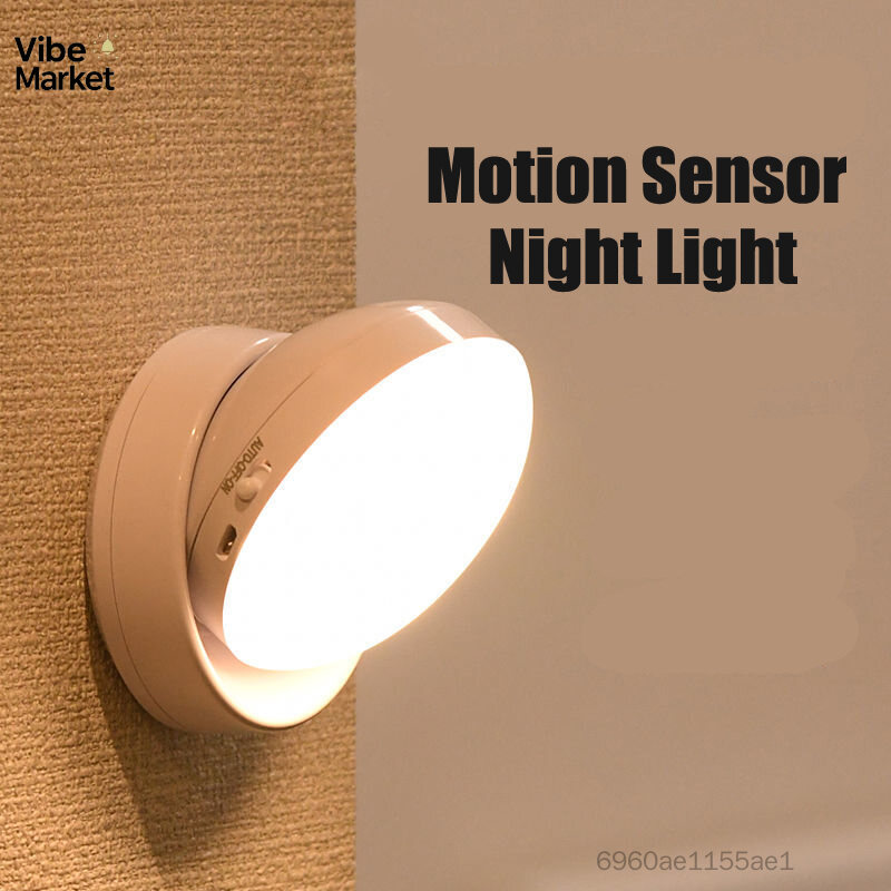 Motion Sensor LED Night Light - การชาร์จ USB โคมไฟประหยัดพลังงานสำหรับห้องนอนห้องน้ำทางเดิน ราคา 1,290 บาท*ส่งฟรี