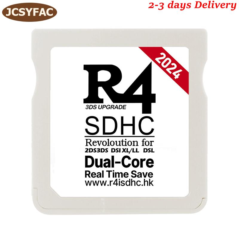 JCSYFAC💖2-3 days Delivery💖 2026สำหรับการ์ดเกม NDS สำหรับ R4I การ์ด SDHC TF R4 SDHC GOLD Pro การ์ดวิดีโอเกมการ์ดหน่วยความจำดิจิตอลสีขาวทอง ราคา 232 บาท*ส่งฟรี