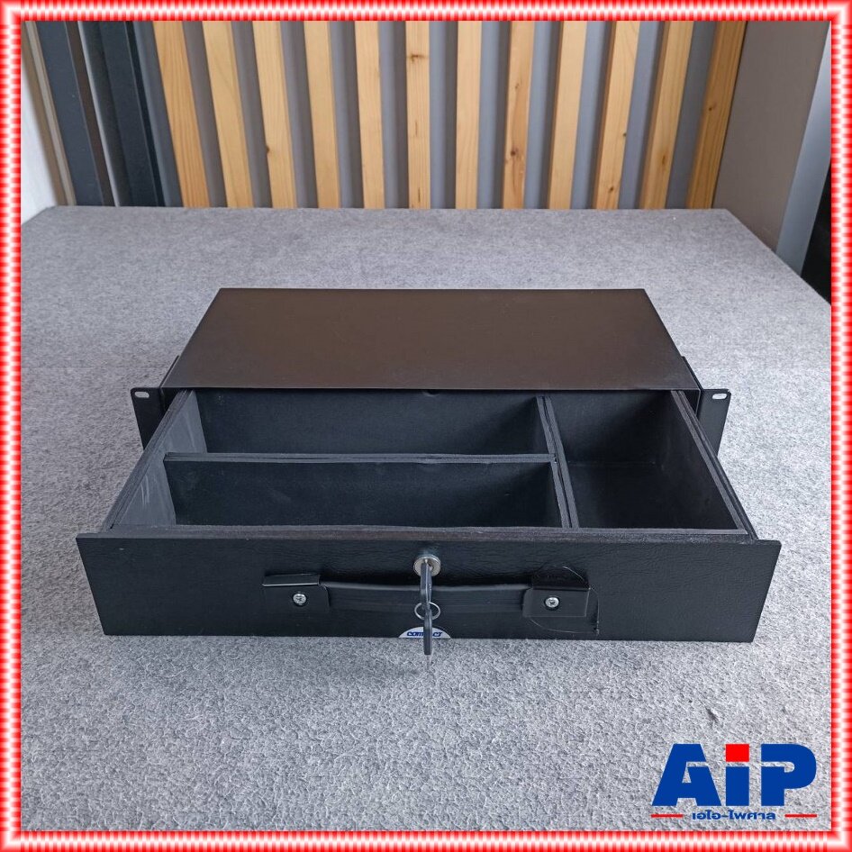 COMPACT DR209EX ลิ้นชักRACK 2U 9นิ้ว พร้อมกุญแจล็อค ยึดแร็ค ลิ้นชักแร็ค 2U ความลึก 9 นิ้ว DR 209EX DR-209EX เอไอ-ไพศาล ราคา 1,179 บาท*ส่งฟรี