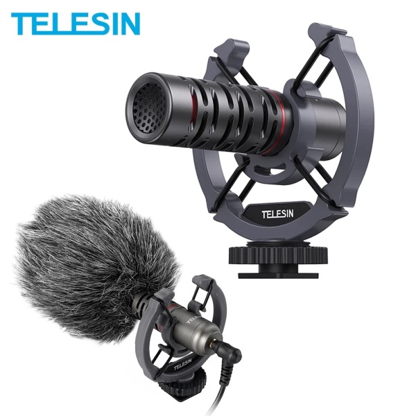 TELESIN Condenser Microphone Video Vlog Audio Sound Recording Mic for Camera Singapore