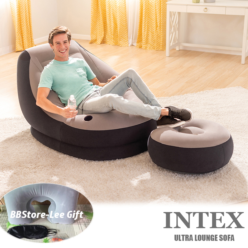INTEX ULTRA LOUNGE SOFA*Inflatable SOFA*INFLATABLE SINGLE SOFA*3in1 pillowset FREE*Pump to choose