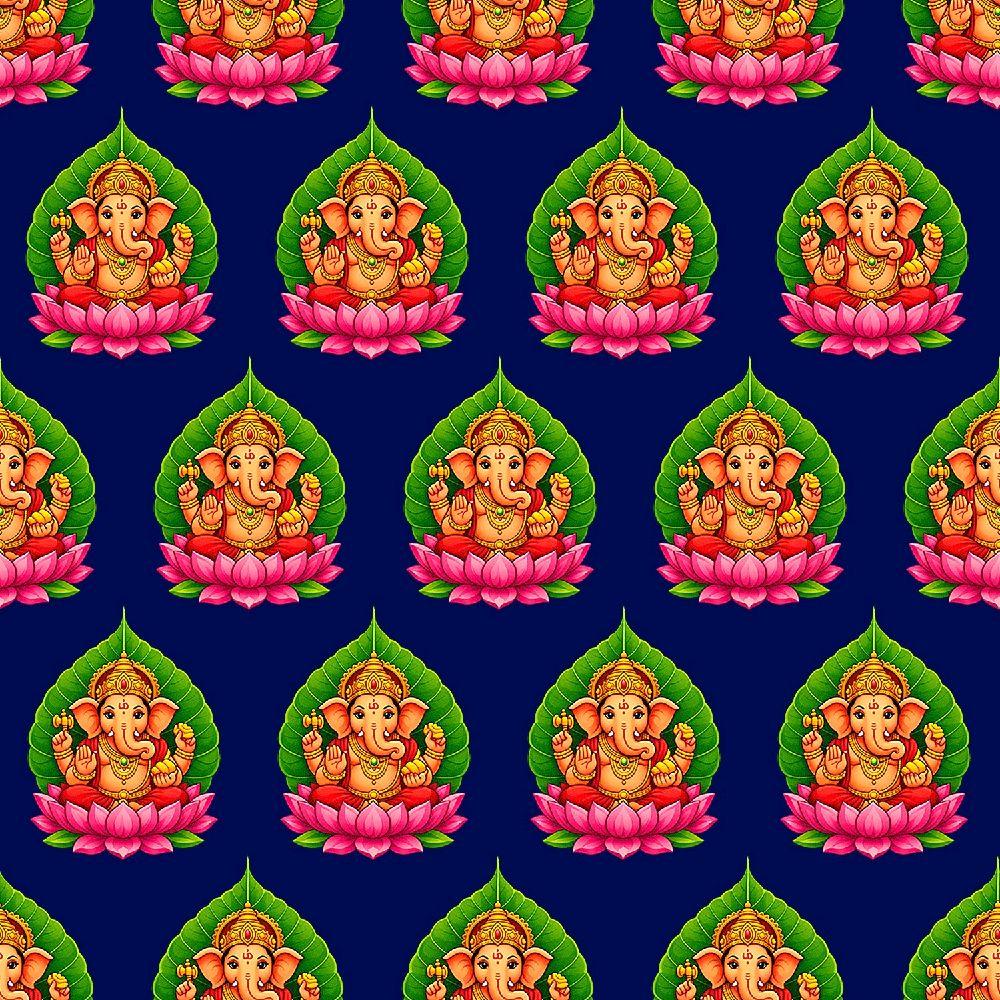 VINAYAGAR Kids Kurta NO PANTS Ganesha Lotus Print Tamil Puthandu New Year Festival Wear Boys Hindu Temple Ethnic Shirt