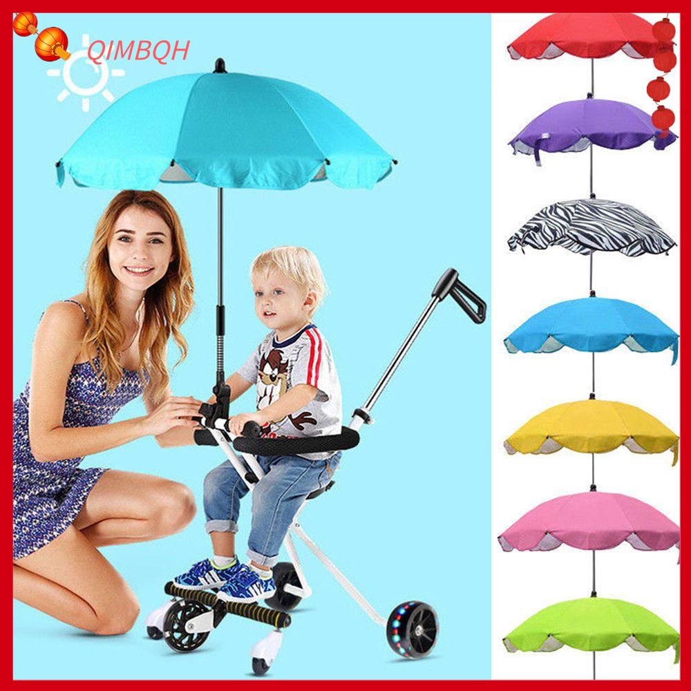Qimbqh Ô che nắng phổ thông chống mưa cho trẻ em bền ô che ô che nắng cho xe đẩy trẻ em có mái che mái che mái che