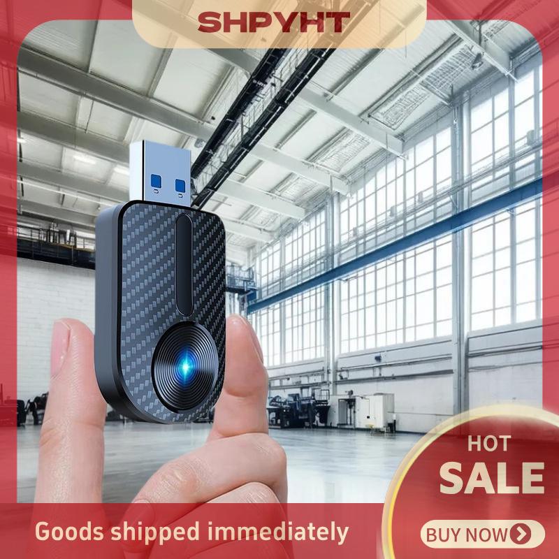 SHPYHT อะแดปเตอร์ CarPlay Android แบบไร้สาย2อิน1มีสายไปยังกล่องมินิสำหรับ Toyota MAZDA Nissan Camry Suzuki Subaru ราคา 480 บาท*ส่งฟรี