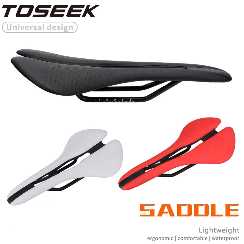 Nổ toseek ghế xe đạp MTB Yên xe đạp đường trường EVA sợi siêu mịn siêu nhẹ thoáng khí chỗ ngồi thoải mái đệm xe đạp đua yên