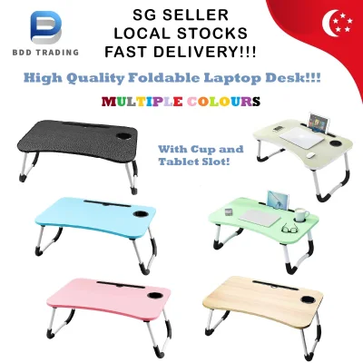 CHEAPEST!!! High Quality Multi-purpose Foldable Table Portable Laptop Desk PC Bed Laptop Table Bed Table Lazy Table