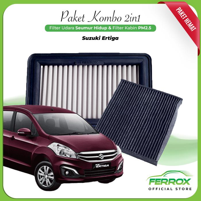 FERROX FILTER UDARA MESIN & FILTER CABIN ERTIGA (2013-2017) - HELLO SHOPIES Harga 1,594,000 rupiah*Gratis Ongkir