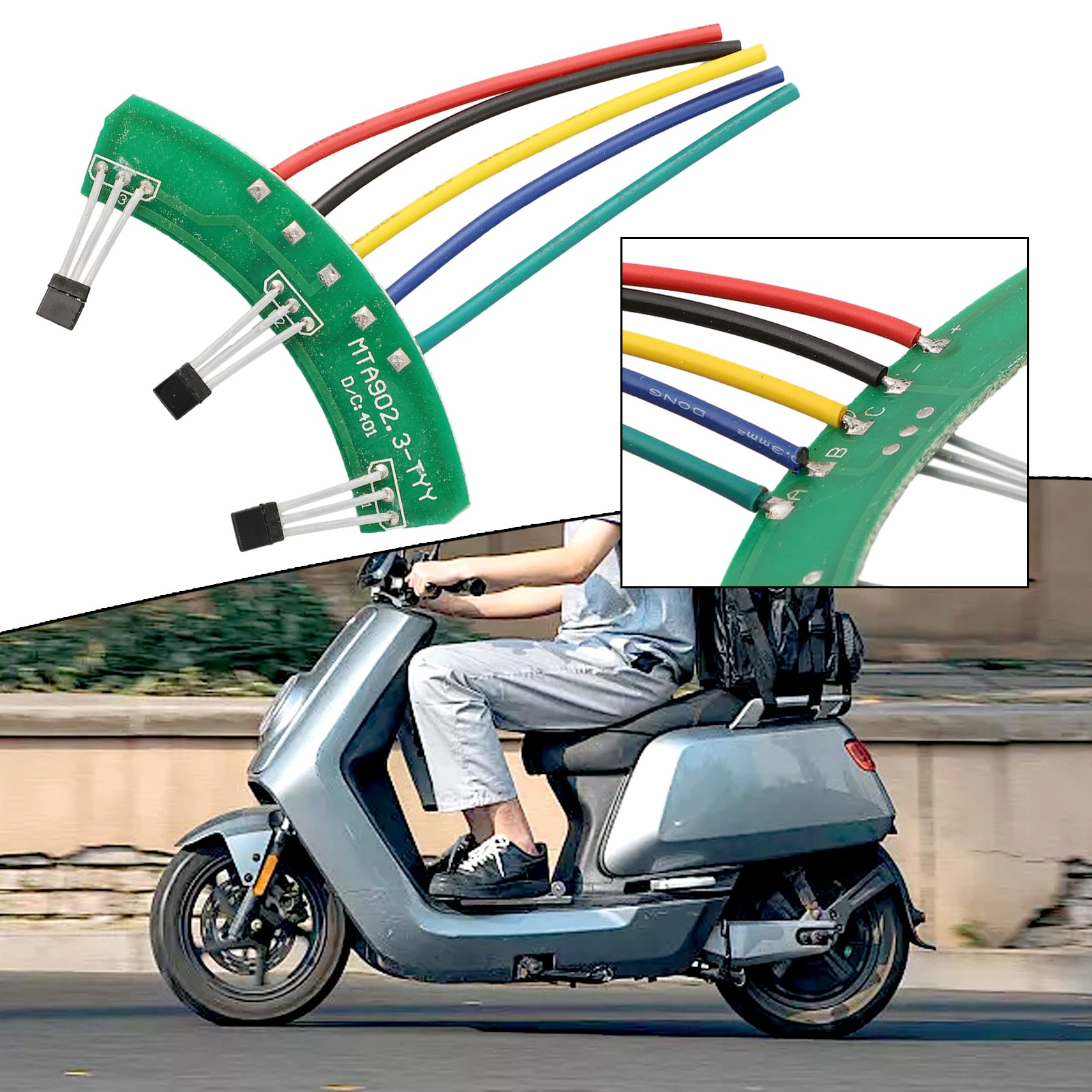 Dễ dàng cài đặt Xe đạp điện Ebike cảm biến PCB cho 1000 2000 Wát 3 bánh xe động cơ