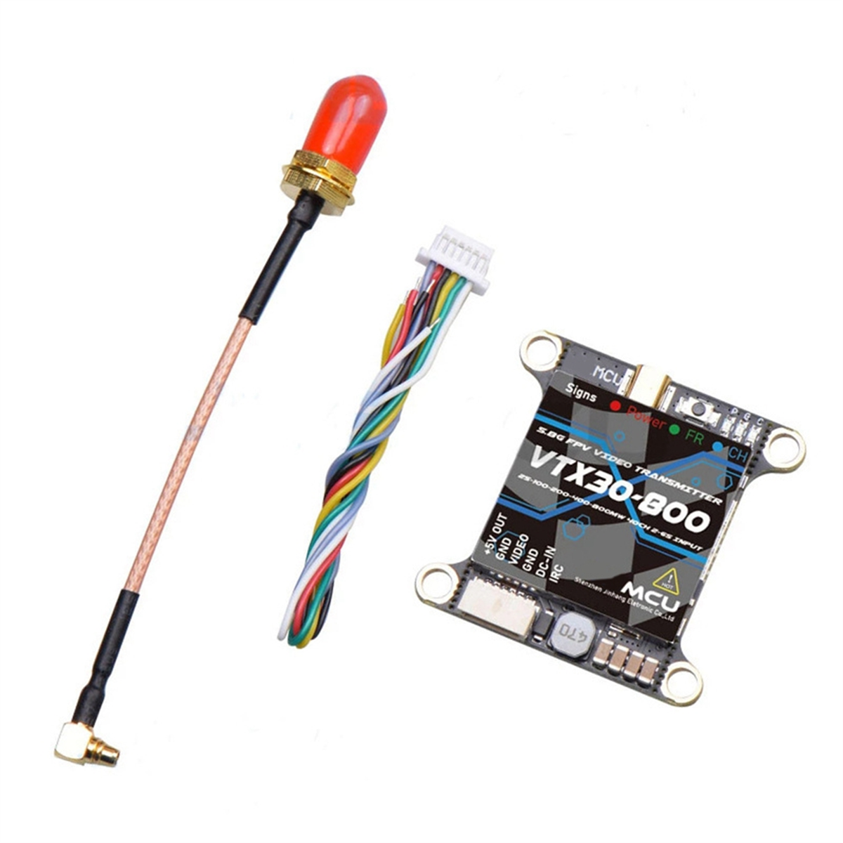 (KOFQ) For VTX30-800 VTX 5.8G 800MW 40CH FPV VTX Transmitter 2-6S for FPV Drone