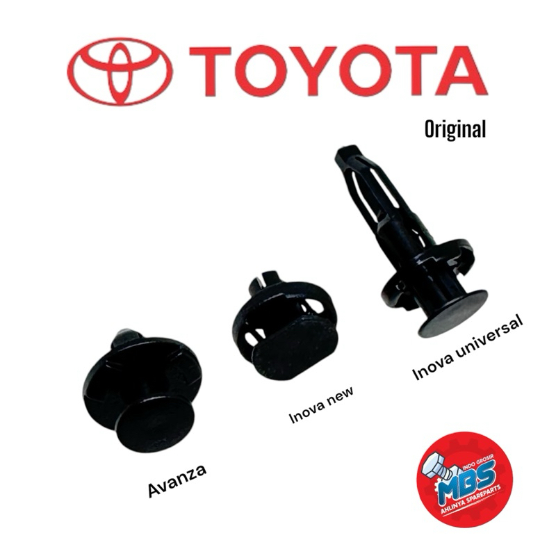 CLIP KLIP KANCING BAMPER SPAKBOR GRIL TOYOTA AVANZA INOVA FORTUNER XILUX ALFARD SEMUA JENIS TOYOTA HD Giá 3,500 Đồng*Miễn phí vận chuyển