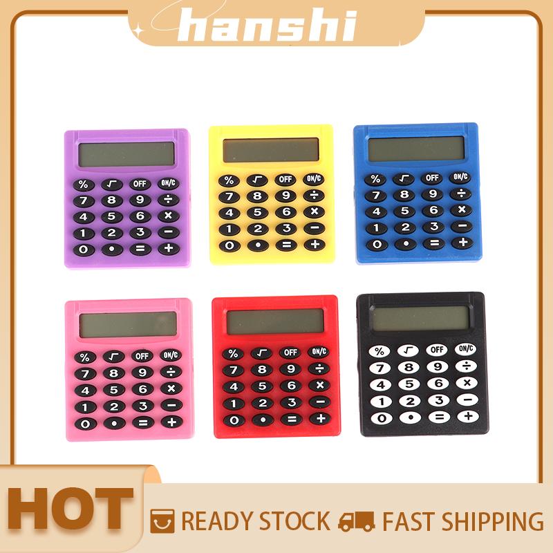 hanshi [2023 new HOT FASHION] Cá nhân mini kẹo màu trường văn phòng điện tử máy tính sáng tạo Pocket Boutique văn phòng phẩm Máy tính vuông nhỏ