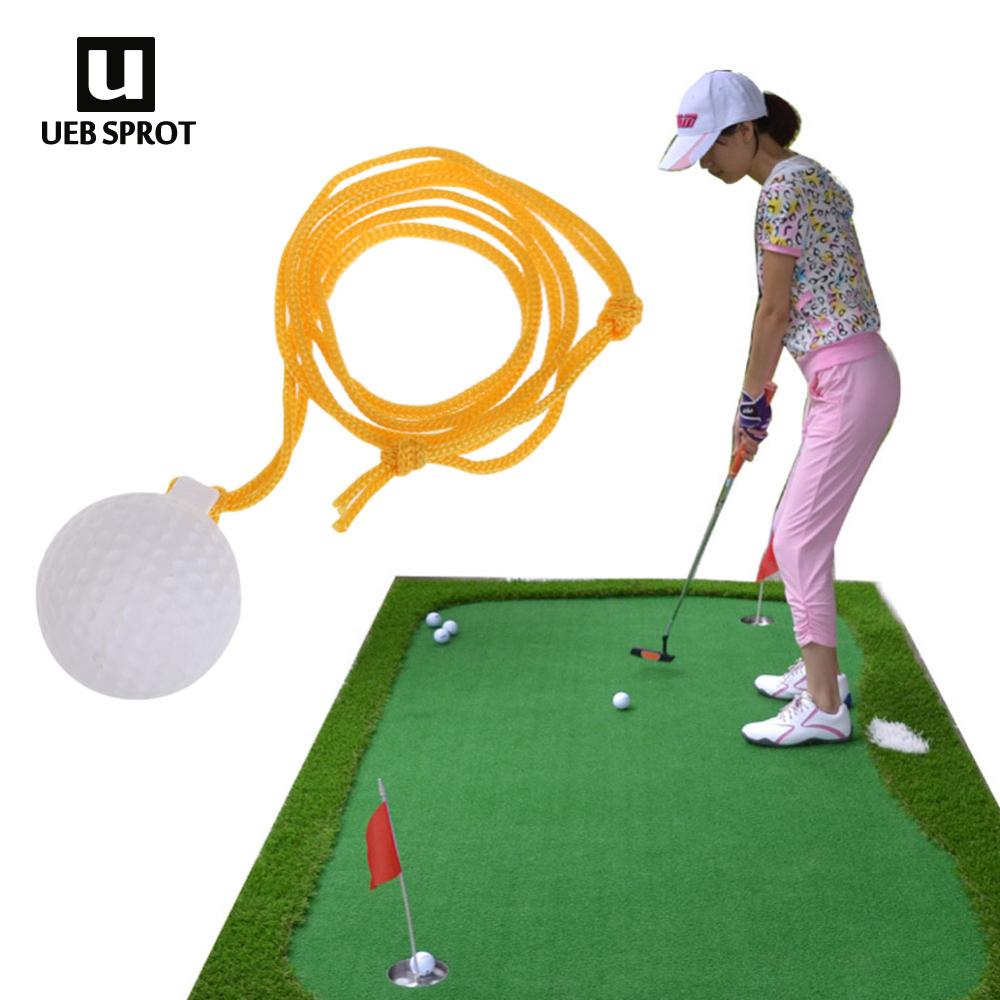 【New Arrival】Solid Golf Swing Trainers Ball with String Golf Driving Ball Practice Tool Portable Practical Sports Accessories White for Indoor Outdoor