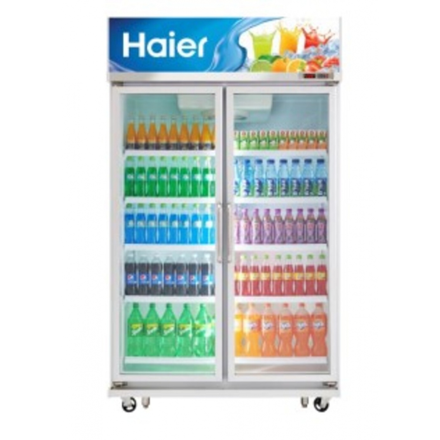 GHBathroom_Mall HAIER ตู้แช่เครื่องดื่ม 2 ประตู SC-763BC3 ขนาด 25.8 คิว สีขาว ร้านค้าเเนะนำ ราคา 24,455 บาท*ส่งฟรี