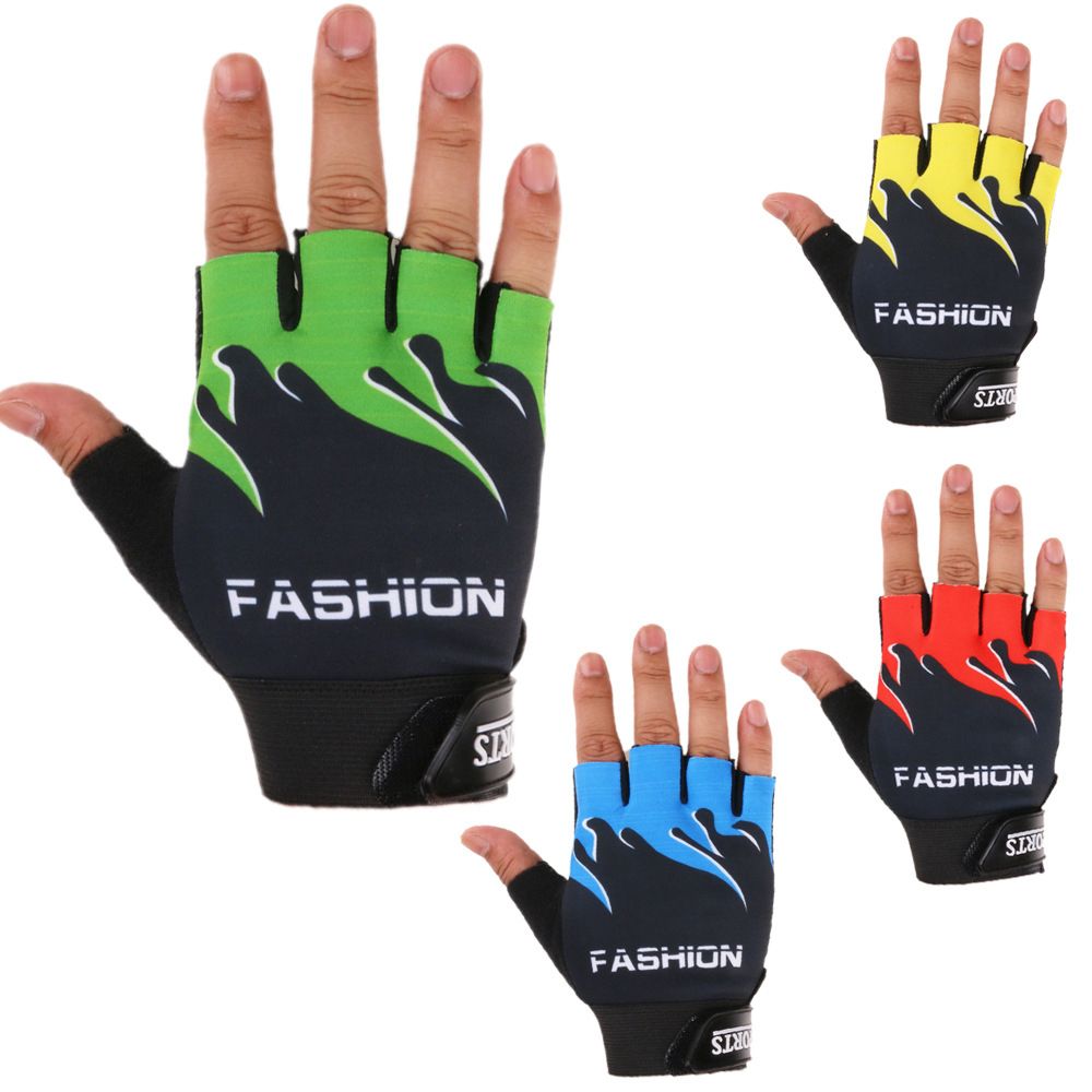 ANGUBA Fashion Breathable Antiskid Cycling Elastic Gloves Sport Fashion