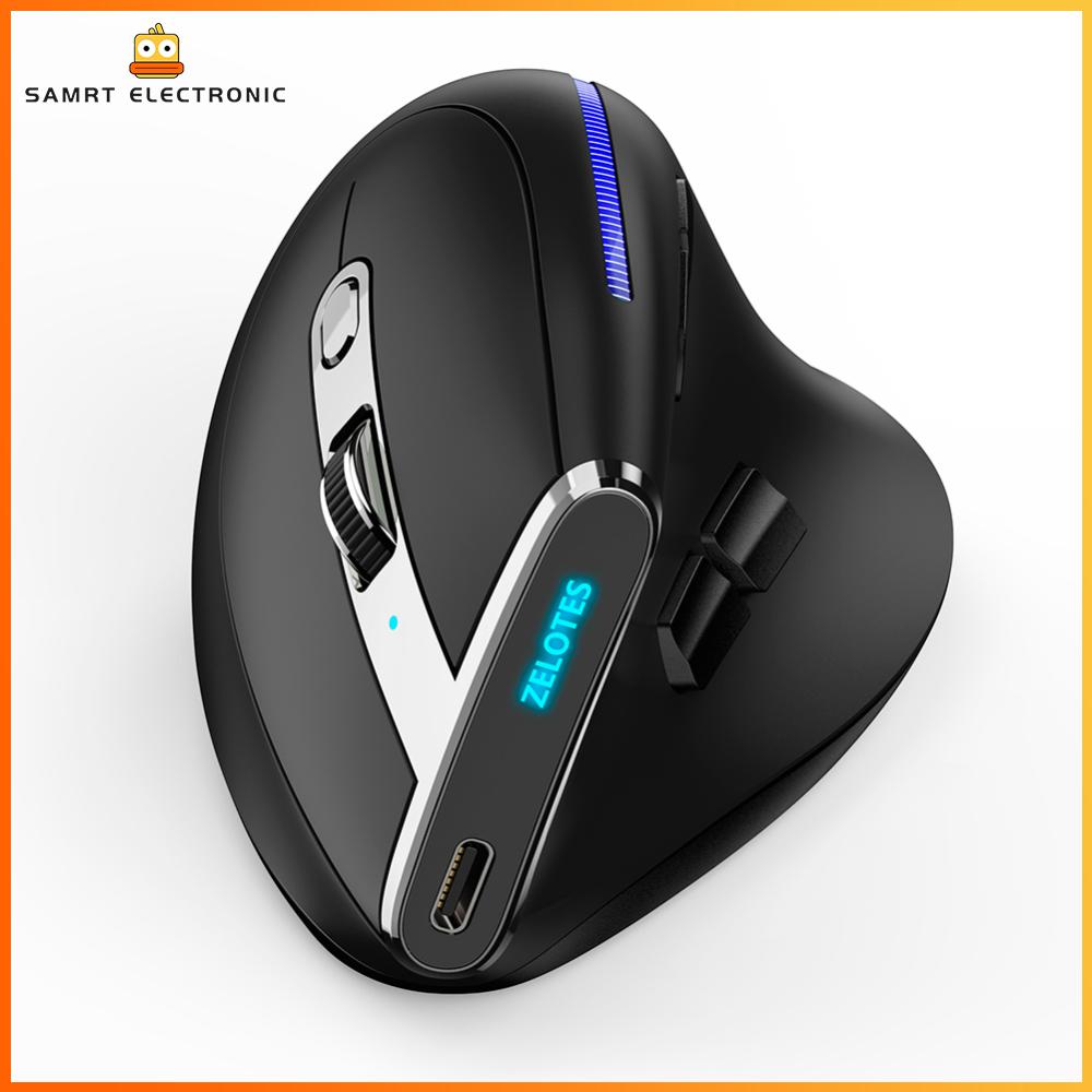 F-36 2.4G Chuột tương thích Bluetooth 2400 DPI 8 nút Chuột đứng thiết kế công thái học chuyên nghiệp cho máy tính máy tính xách tay Máy tính để bàn