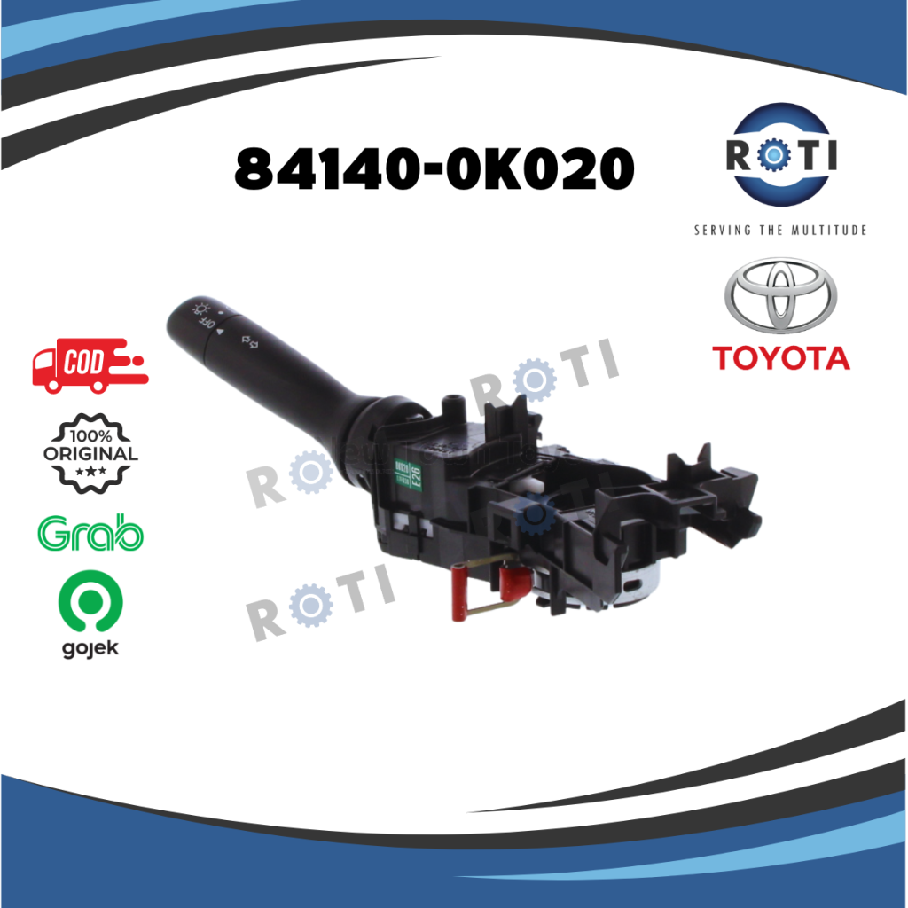 SWITCH HEADLAMP DIM INNOVA KUN40 TGN40 TOYOTA 84140-0K020 GENUINE Harga 1,223,900 rupiah*Gratis Ongkir