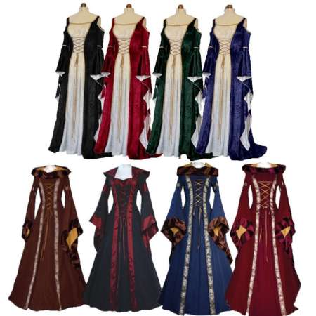 Gothic Victorian Dress for Women - Halloween Cosplay Costume