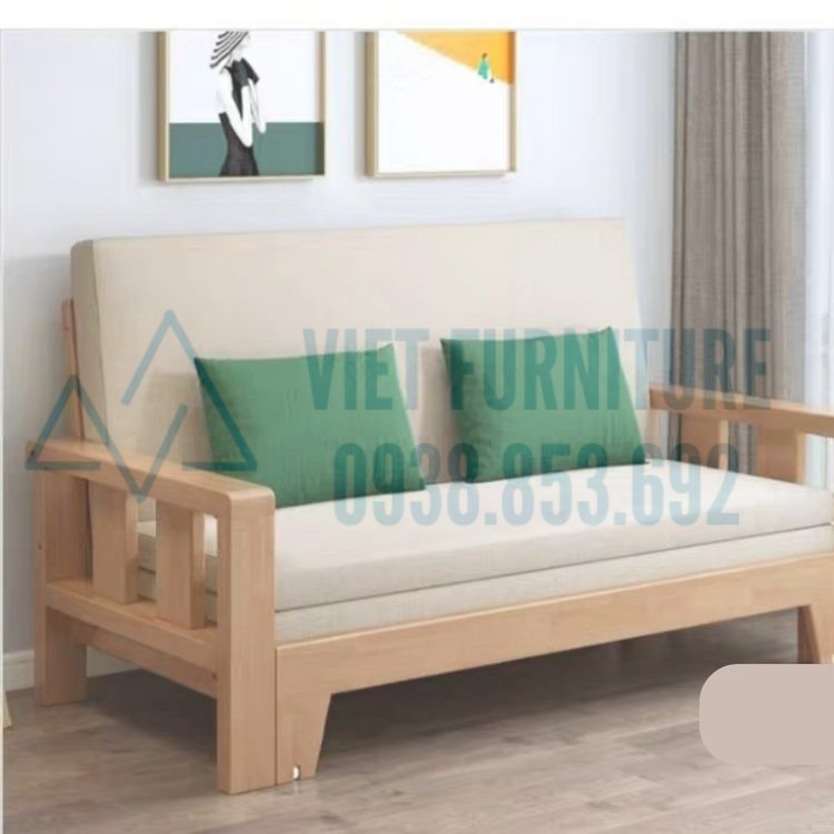 [Ưu đãi Giá tại xưởng] Sofa Giường gỗ thông minh gấp gọn 1m2 X1m9 , Giường sofa gỗ xịn cao cấp siêu đẹp siêu tiết kiệm diện tích thích hợp mọi không gian phòng