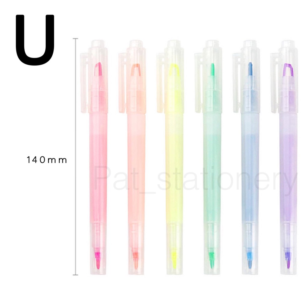 MUJI ไฮไลท์ ปากกาไฮไลท์ ปากกาเน้นข้อความ มี 2หัว สี ไฮไลท์มูจิ มูจิ ปกกามูจิ