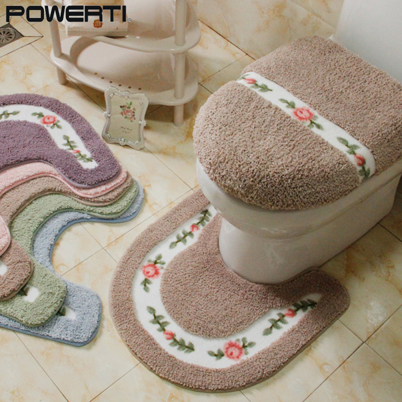 【Local shipping】Pastorable Style Non-slip Water Absorption U Shaped Toilet Rug ราคา 240 บาท*ส่งฟรี
