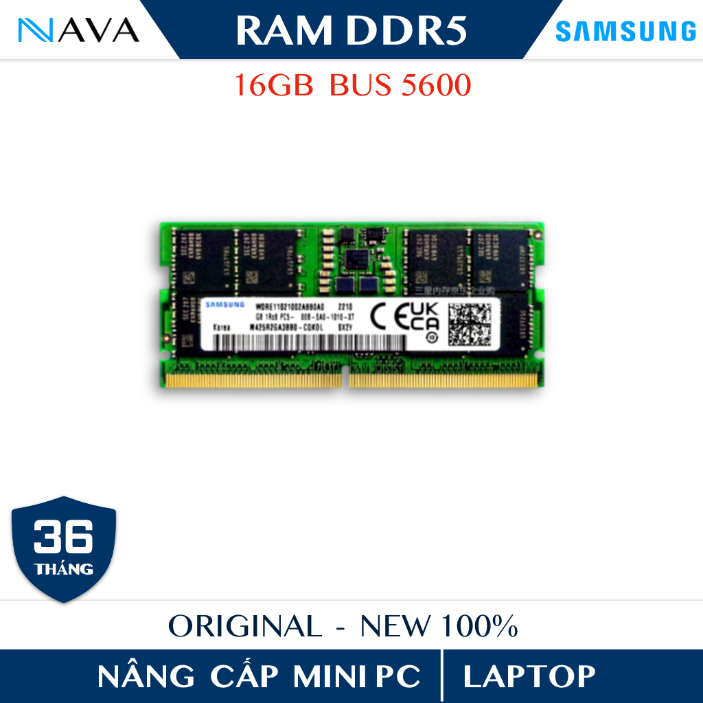 RAM Samsung / Crucial DDR5 5600MHz 16GB / 32GB / 48GB – Nhập Khẩu BH 3 Năm – RAM Laptop Mini PC