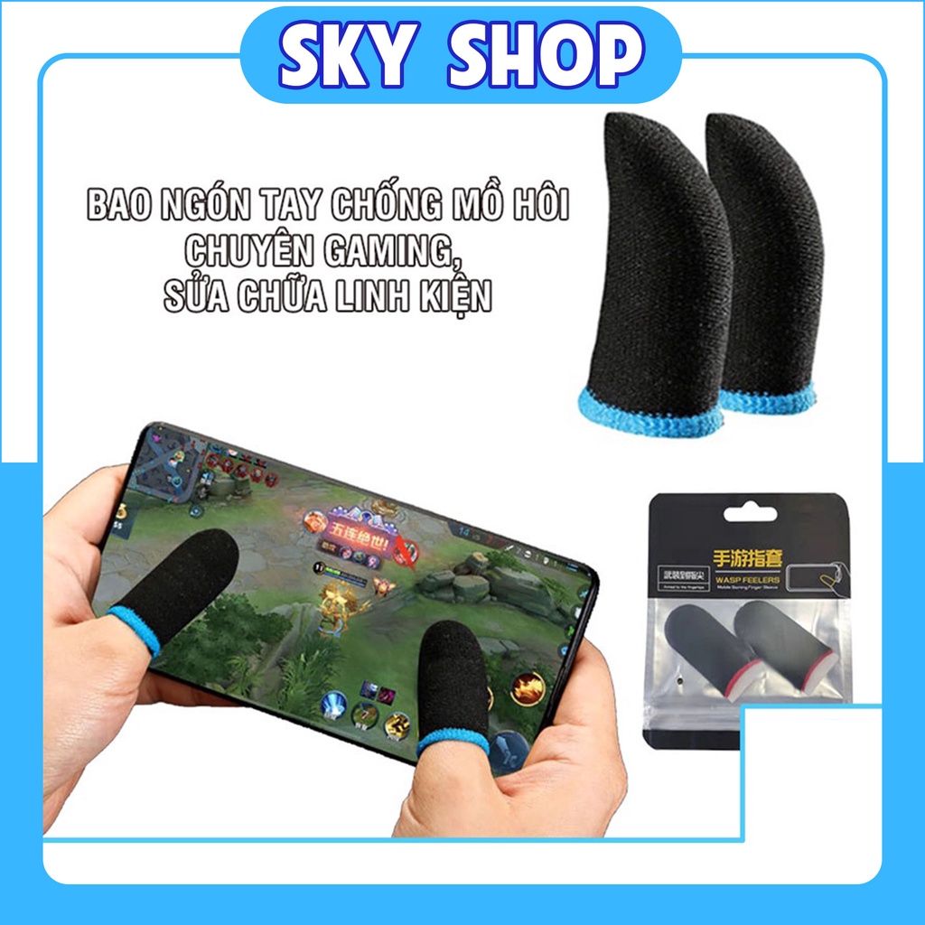 Bao ngón tay bọc ngón tay chống mồ hôi chuyên gaming, sửa chữa linh kiện nhỏ gọn tiện lợi sử dụng - Sky Shop