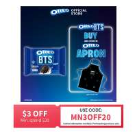 OREO BTS Chocolate Sandwich Cookies with Vanilla Flavored Cream 236.25g