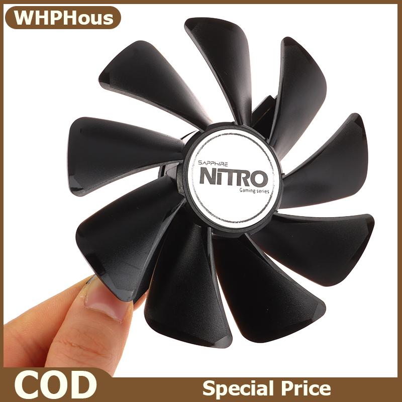 WHPHous พัดลมเย็น CF1015H12D สำหรับ Radeon RX 470 480 580 570 Nitro Mining Edition พัดลมระบายความร้อนสำหรับวิดีโอเกม RX480 RX580 ราคา 107 บาท*ส่งฟรี