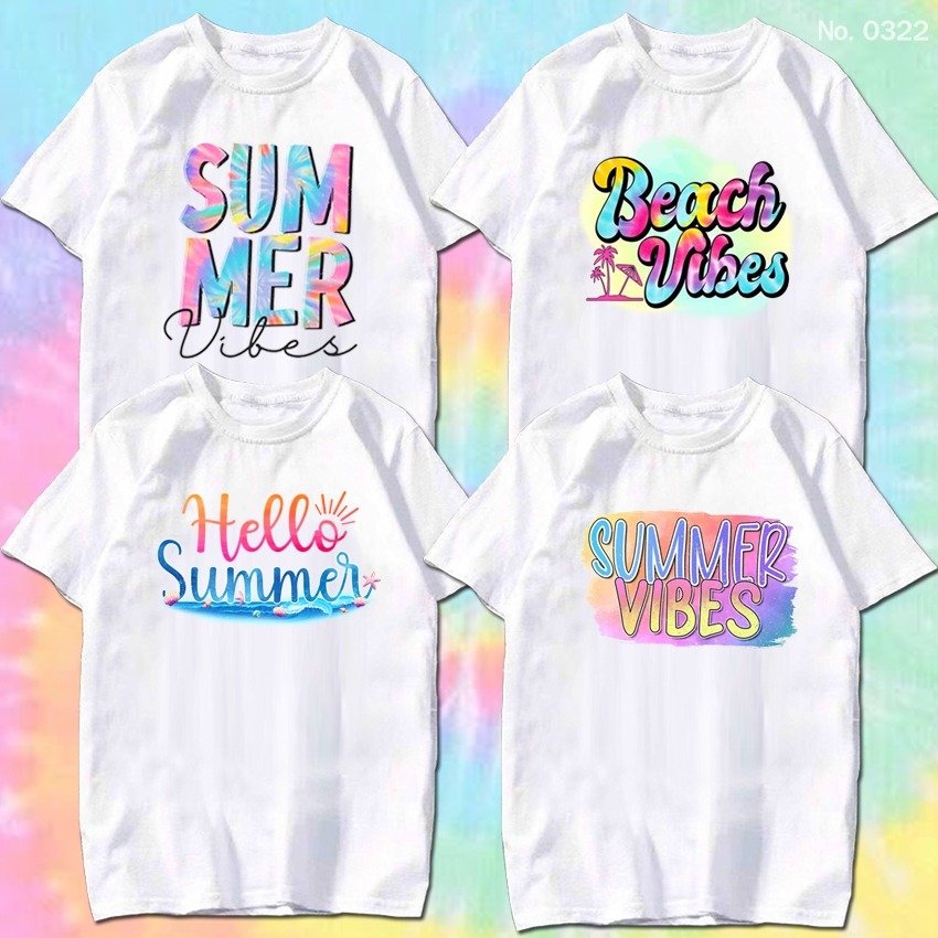 เสื้อยืดคริสต์มาส เสื้อยืด Summer ซัมเมอร์ สงกรานต์ สกรีน ผ้าหนา No.0322 ราคา 139 บาท*ส่งฟรี