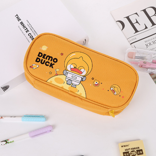 TAS Tempat Pensil Resleting Lucu Pencil Case Cartoon Tempat Pensil Model Terbaru Kotak Alat Tulis Korea Motif Lucu
